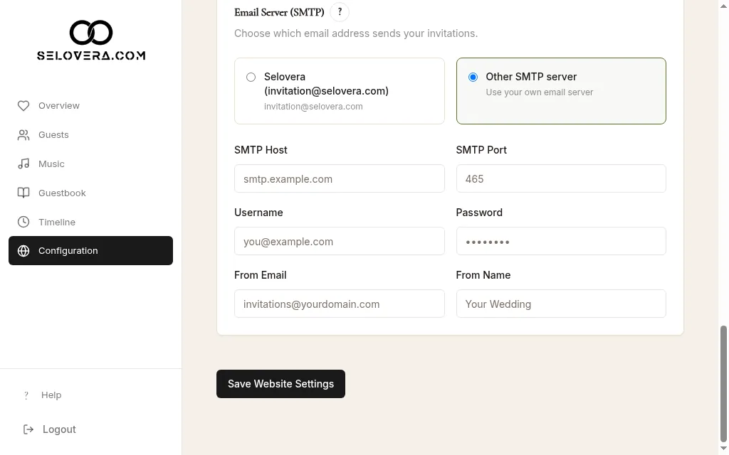 Email server (SMTP) choices